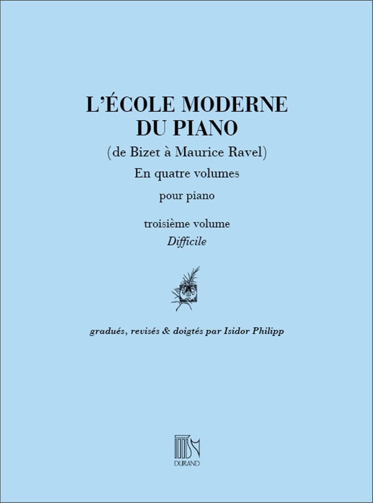 Ecole Moderne Du Piano V 3 (De Bizet A Ravel)